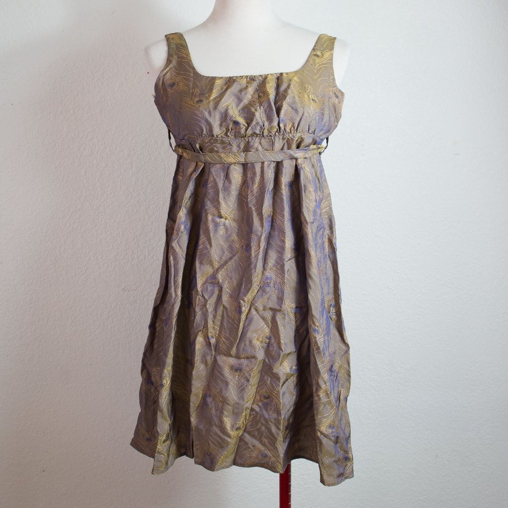 TopShop Peacock Mini Dress Size 8